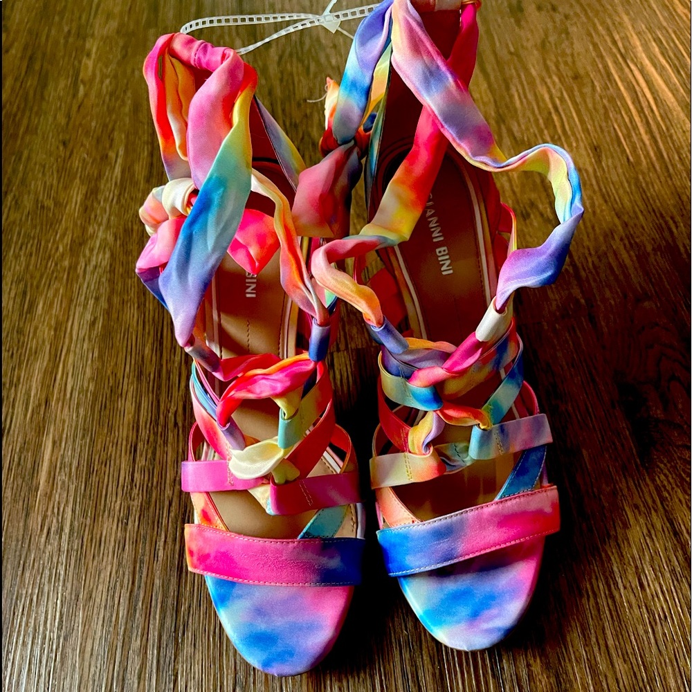Tie Dye Heeled Sandal